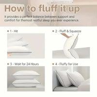 HKM-064339 King Size Bed Pillow - Soft and Comfortable Support for Restful Sleep