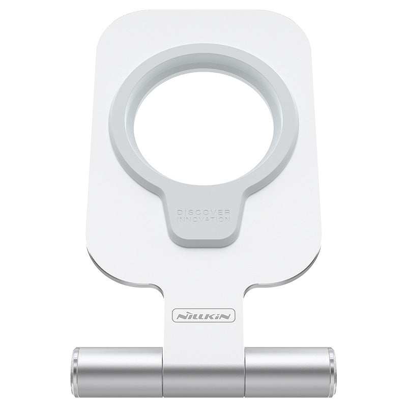 HKM-064403 Foldable Aluminium Alloy Phone Stand for iPhone 12 Mini, 12 Pro Max, Magnetic Wireless Charging Support