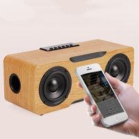 HKM-064403 Wooden Clock Bluetooth Speaker with U Disk and TF Card Support for Home or Office