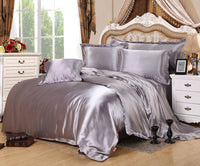 HKM-064659 Solid Color Polyester Quilt Cover Set in Various Sizes and Colors - European and American Style