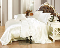 HKM-064659 Solid Color Polyester Quilt Cover Set in Various Sizes and Colors - European and American Style