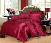 HKM-064659 Solid Color Polyester Quilt Cover Set in Various Sizes and Colors - European and American Style