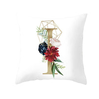 HKM-064723 Nordic Geometric Letter Pillowcase in Peach Skin - Decorative Cushion Cover for Home Use