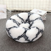 HKM-064723 Soft Thick Cutton Plush Round Pet Bed