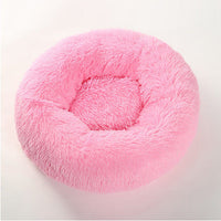 HKM-064723 Soft Thick Cutton Plush Round Pet Bed