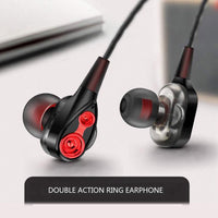 HKM-064723 Wired In-Ear Gaming Headset with Dual-Moving Coil and Microphone