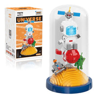 HKM-064915 3D Astronaut Building Block Set with Lights - Educational DIY Toy for Ages 8+