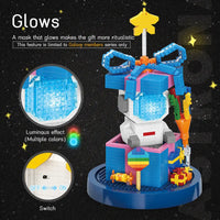 HKM-064915 3D Astronaut Building Block Set with Lights - Educational DIY Toy for Ages 8+