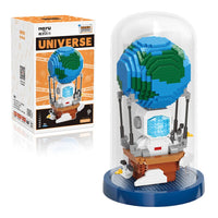 HKM-064915 3D Astronaut Building Block Set with Lights - Educational DIY Toy for Ages 8+