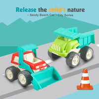 HKM-064979 Kid-Friendly 2-Piece Summer Beach Sand Toy Set for Ages 2 to 4, Includes Bucket and Spade