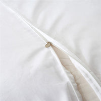 HKM-065107 Pure White Brushed Cloth Four-Piece Bedding Quilt Cover Set