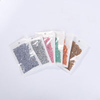 HKM-065171 4mm Wood Grain Effect Hand Sewn Sequins - Multi-Color DIY Crafting Material (10g, Approx. 2000 Pieces)