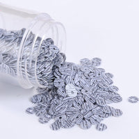 HKM-065171 4mm Wood Grain Effect Hand Sewn Sequins - Multi-Color DIY Crafting Material (10g, Approx. 2000 Pieces)