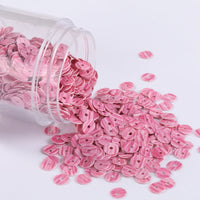 HKM-065171 4mm Wood Grain Effect Hand Sewn Sequins - Multi-Color DIY Crafting Material (10g, Approx. 2000 Pieces)