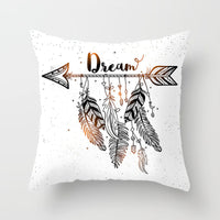 HKM-065299 Cartoon Animal Peach Skin Fabric Pillowcase Cover - 45x45cm European Style