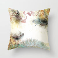 HKM-065299 Cartoon Animal Peach Skin Fabric Pillowcase Cover - 45x45cm European Style