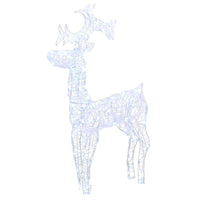 HKM-065299 Christmas Acrylic Reindeer Decoration with 90 LEDs and 8 Lighting Effects, Waterproof for Indoor/Outdoor Use