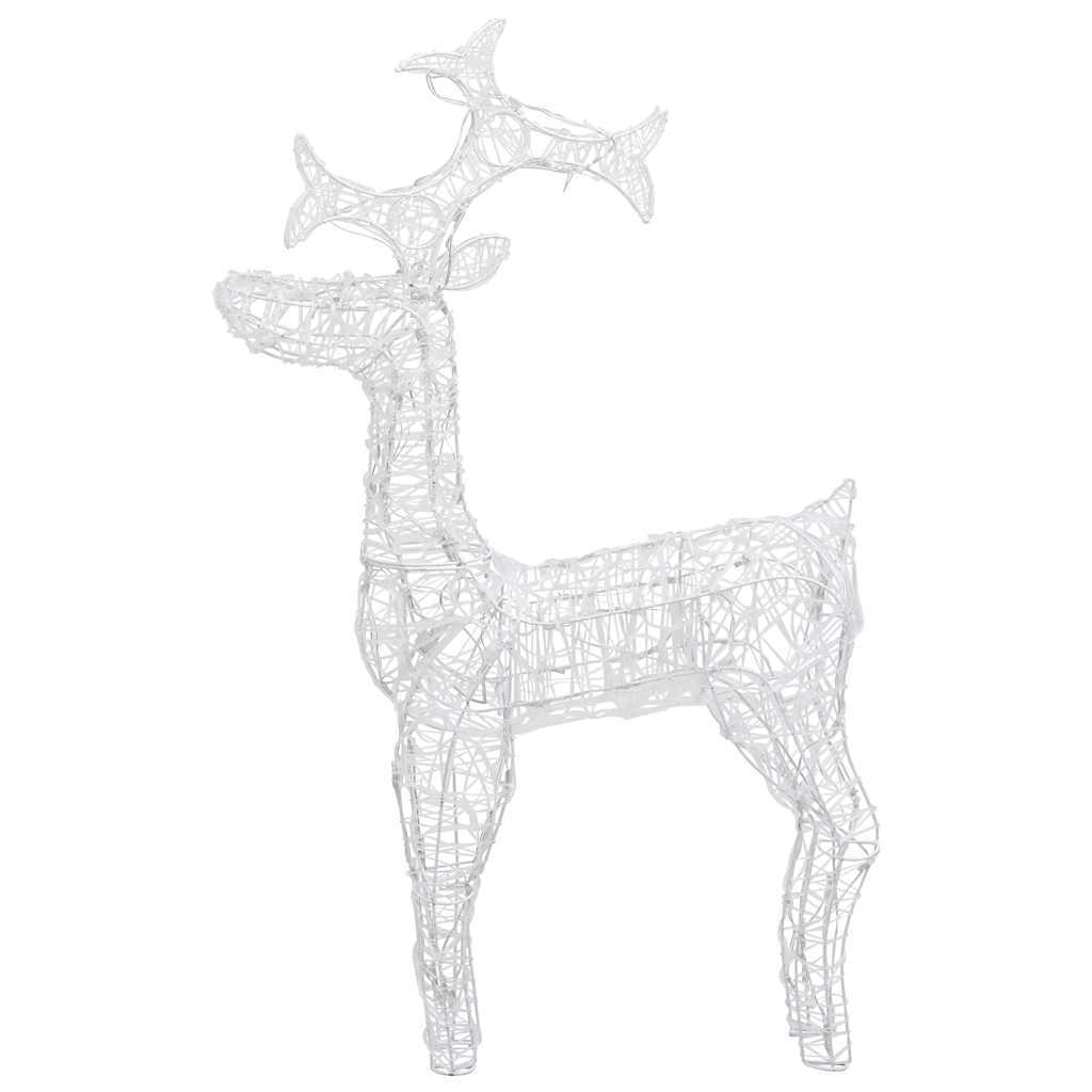 HKM-065299 Christmas Acrylic Reindeer Decoration with 90 LEDs and 8 Lighting Effects, Waterproof for Indoor/Outdoor Use