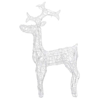 HKM-065299 Christmas Acrylic Reindeer Decoration with 90 LEDs and 8 Lighting Effects, Waterproof for Indoor/Outdoor Use