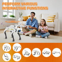 HKM-065299 Interactive Voice-Controlled STEM Robot Dog Toy for Kids - Multifunctional RC Pet