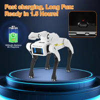 HKM-065299 Interactive Voice-Controlled STEM Robot Dog Toy for Kids - Multifunctional RC Pet