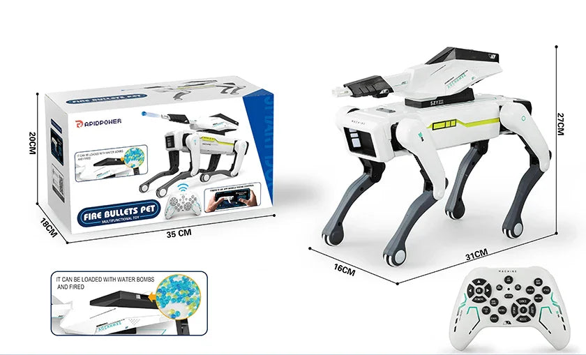 HKM-065299 Interactive Voice-Controlled STEM Robot Dog Toy for Kids - Multifunctional RC Pet