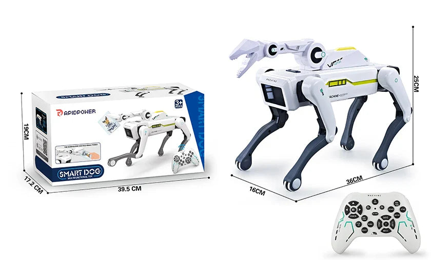 HKM-065299 Interactive Voice-Controlled STEM Robot Dog Toy for Kids - Multifunctional RC Pet