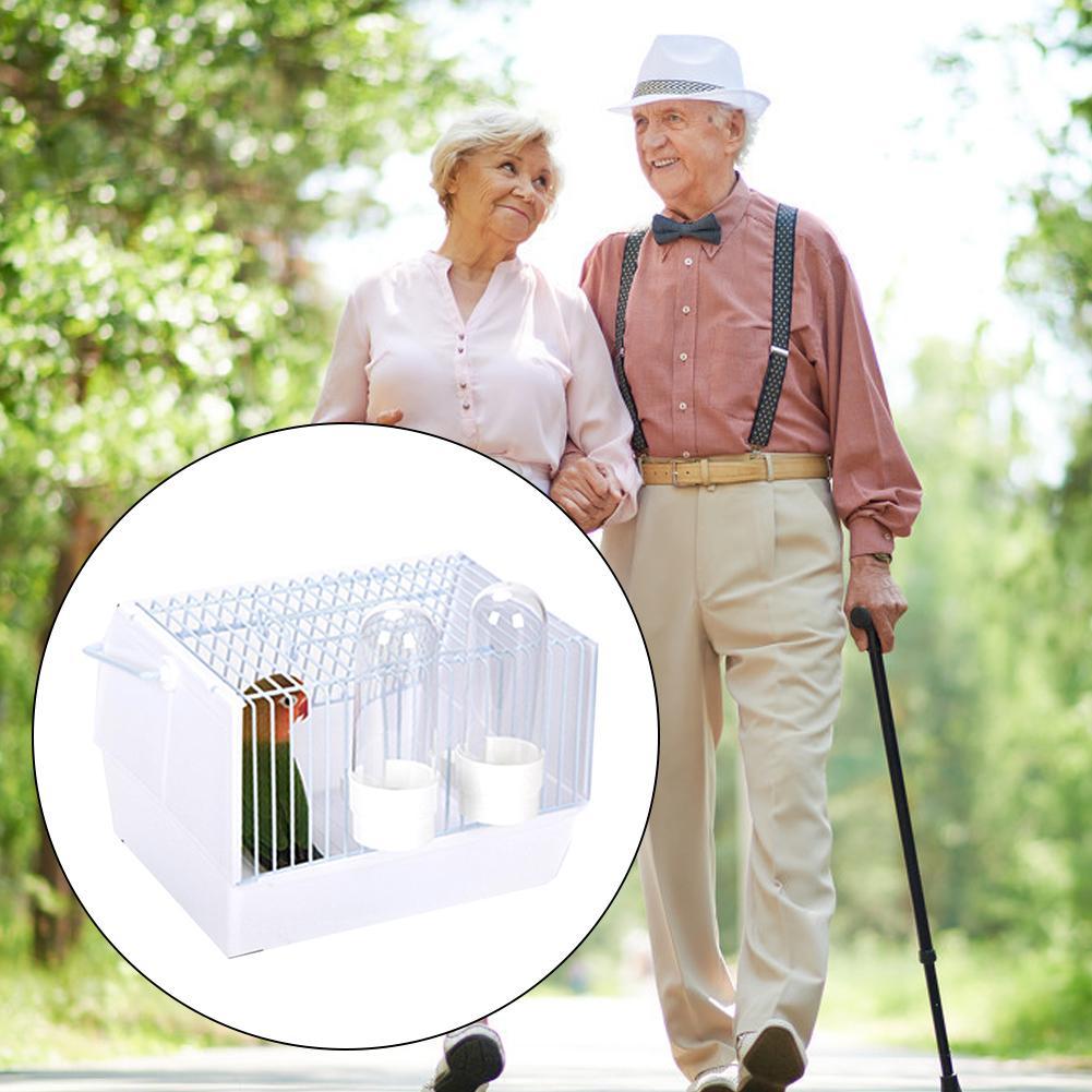 HKM-065427 Lightweight Portable Bird Cage with Skylight and Ventilation, Ideal for Small Birds
