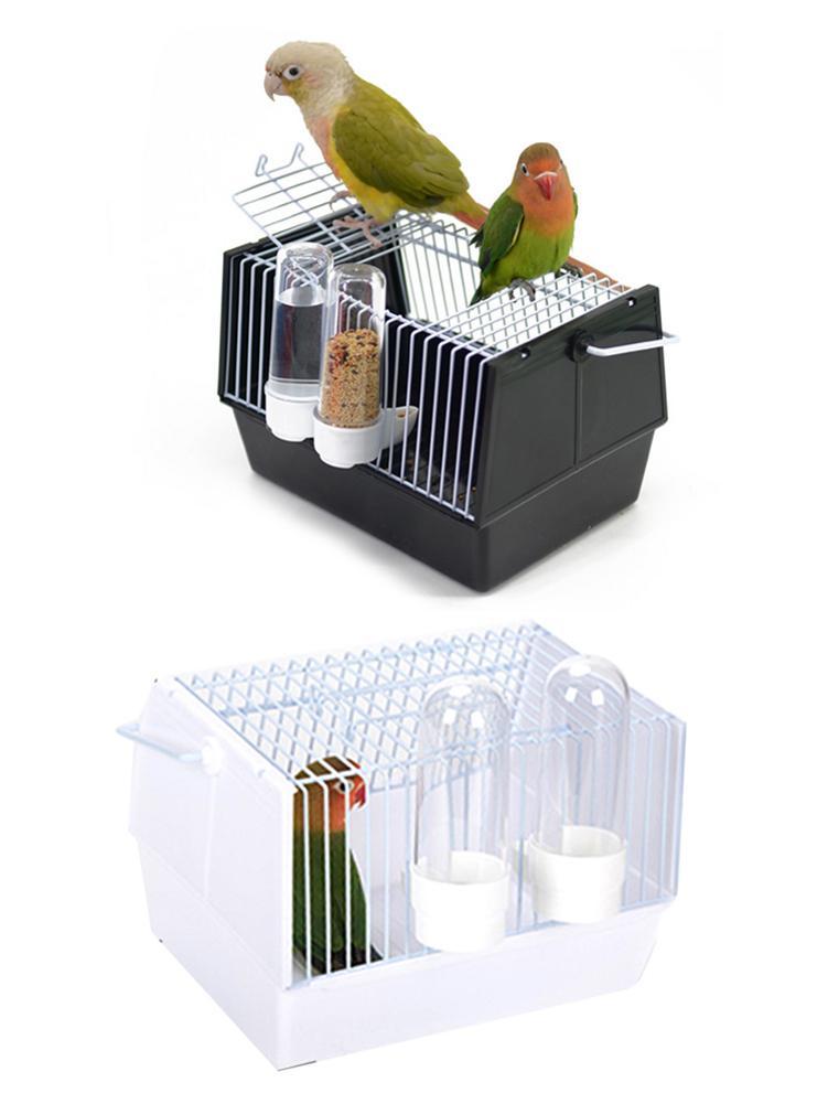 HKM-065427 Lightweight Portable Bird Cage with Skylight and Ventilation, Ideal for Small Birds