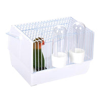 HKM-065427 Lightweight Portable Bird Cage with Skylight and Ventilation, Ideal for Small Birds