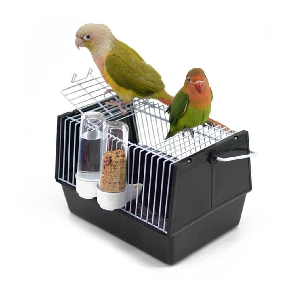 HKM-065427 Lightweight Portable Bird Cage with Skylight and Ventilation, Ideal for Small Birds