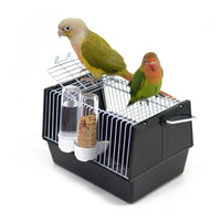 HKM-065427 Lightweight Portable Bird Cage with Skylight and Ventilation, Ideal for Small Birds