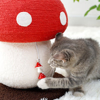 HKM-065491 Red Sisal Cat Climbing Frame with Umbrella Pedal Design