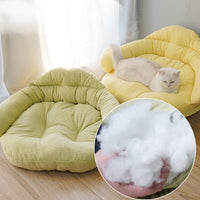 HKM-065619 Elevated Solid Wood Cat Bed with Thickened Design for Ultimate Comfort