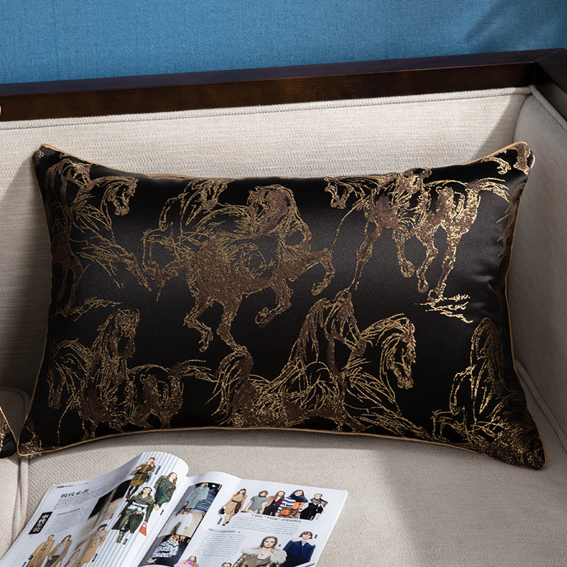 HKM-065619 Nordic Cartoon Jacquard Sofa Cushion 30x50cm with PP Cotton Filling