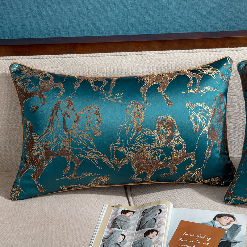 HKM-065619 Nordic Cartoon Jacquard Sofa Cushion 30x50cm with PP Cotton Filling
