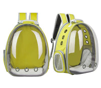 HKM-065683 Transparent Space Capsule Cat Backpack - Durable Oxford Material, Available in Multiple Colors