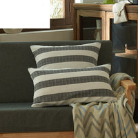 HKM-065811 Geometric Striped Linen Cotton Pillowcase - Fashionable and Simple, Multiple Sizes Available