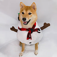 HKM-065939 Christmas Snowman Transformation Outfit for Dogs and Cats - Perfect for Holiday Fun