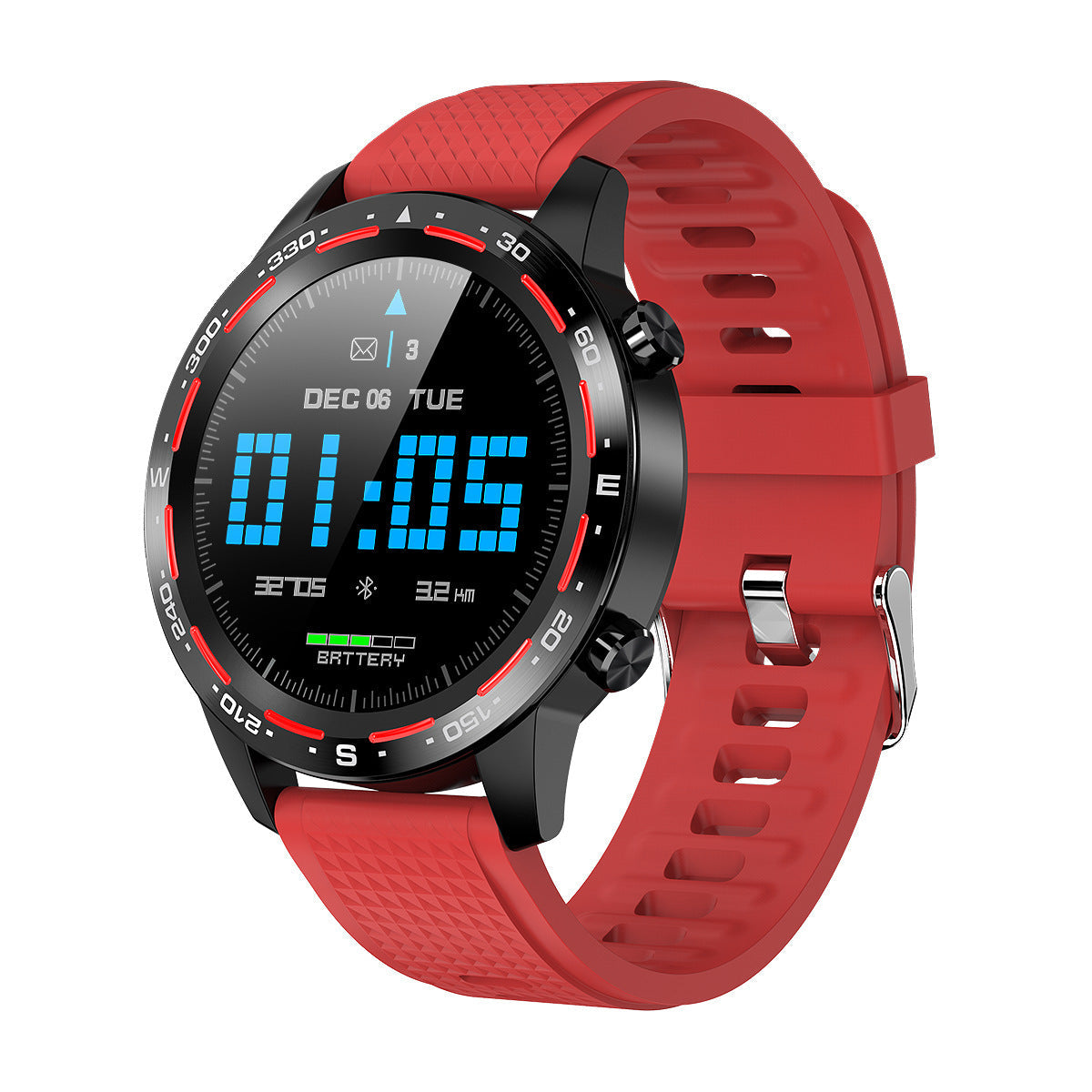 HKM-066003 Waterproof Smart Phone Bracelet with 1.54-Inch Touch Screen, USB Interface, and 300 mAh Battery Capacity