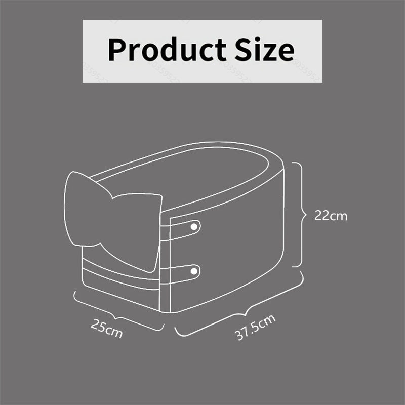 HKM-066131 Car Central Control Front Seat Pet Bed in Caramel Mocha, Milkshake Rice, Bordeaux Red, Classic Black - Soft Cloth Design