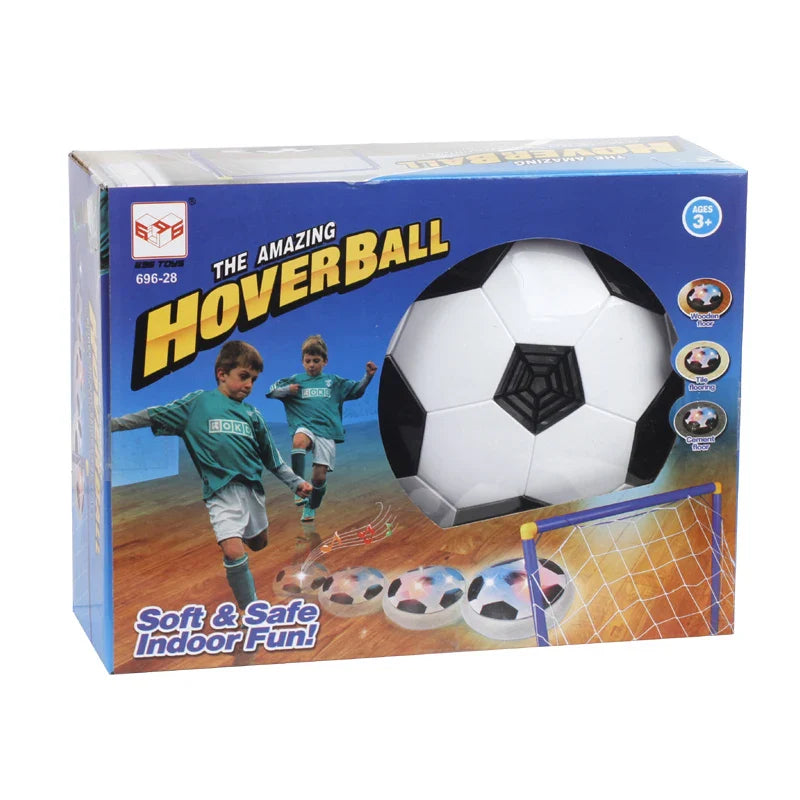 HKM-066131 Portable Electric Indoor Soccer Goal Set with Inflatable Football for Kids