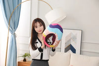 HKM-066323 Easter Egg Head Hat for Kids and Adults, Cute Cartoon Plush Toy Winter Accessory