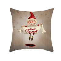 HKM-066323 Minimalist Christmas Printing Peach Skin Velvet Sofa Cushion Pillow Cover