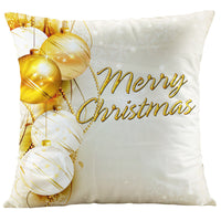 HKM-066387 Digital Printed Christmas Pillowcase - Super Soft Short Plush Cushion Cover, 45x45cm, PP Cotton Filling
