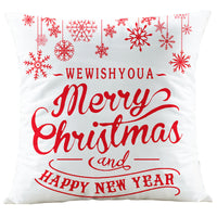 HKM-066387 Digital Printed Christmas Pillowcase - Super Soft Short Plush Cushion Cover, 45x45cm, PP Cotton Filling