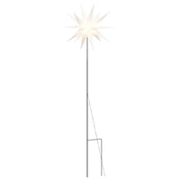 HKM-066451 LED Christmas Star with Ground Spike - 57 cm, Warm White Light, Timer Function