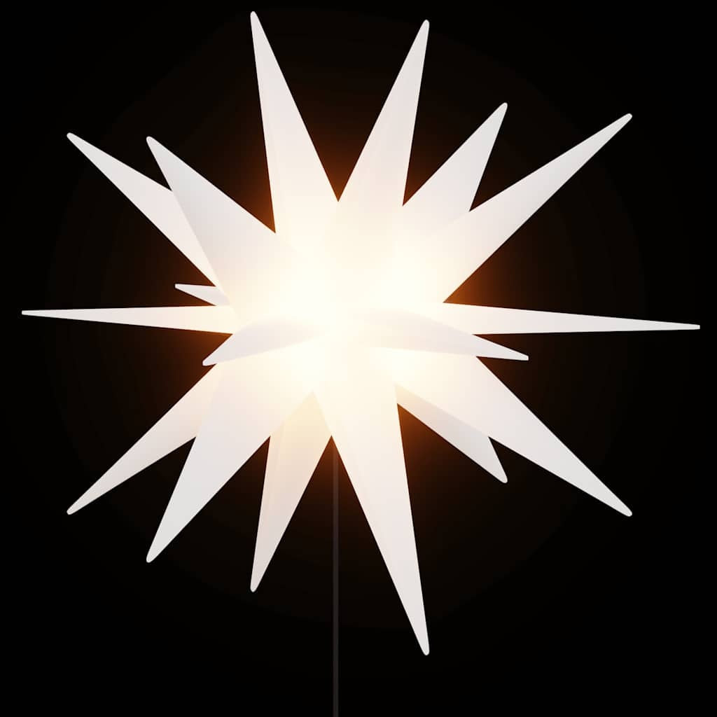 HKM-066451 LED Christmas Star with Ground Spike - 57 cm, Warm White Light, Timer Function