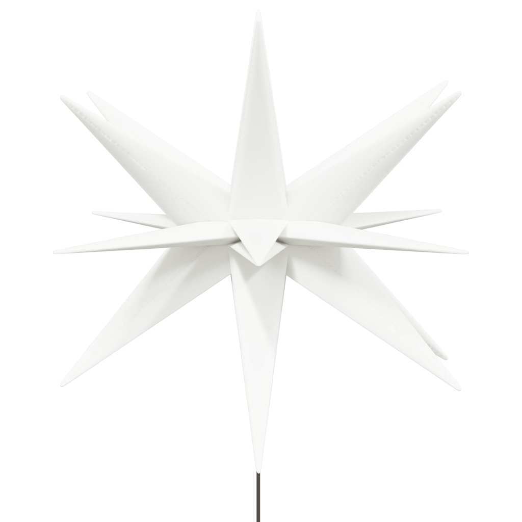 HKM-066451 LED Christmas Star with Ground Spike - 57 cm, Warm White Light, Timer Function