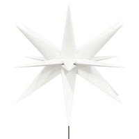 HKM-066451 LED Christmas Star with Ground Spike - 57 cm, Warm White Light, Timer Function